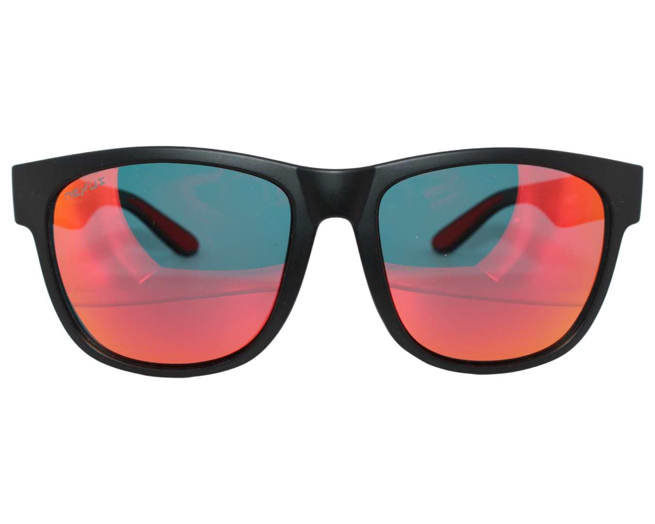 Xander: Matte Black w/ Red Mirrored Polarized