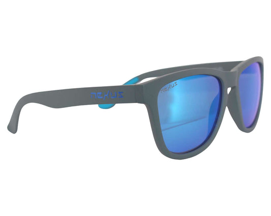 Revel: Matte Carbon w/ Blue Mirrored Polarized