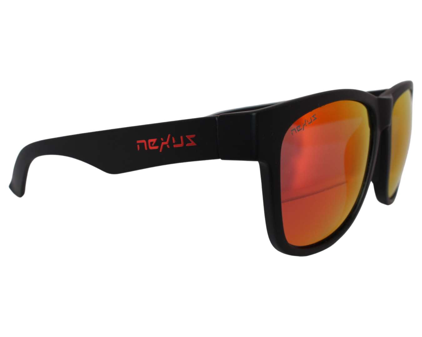 Xander: Matte Black w/ Red Mirrored Polarized